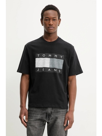 βαμβακερό μπλουζάκι tommy jeans 100% βαμβάκι