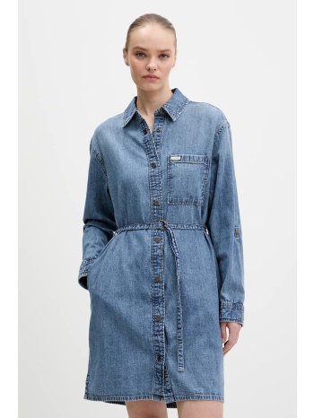 βαμβακερό φόρεμα guess jeans 100% βαμβάκι