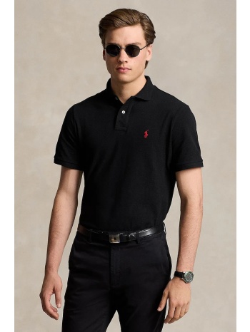 βαμβακερό μπλουζάκι πόλο polo ralph lauren basic mesh 100%