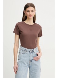 βαμβακερό μπλουζάκι pinko 100% βαμβάκι