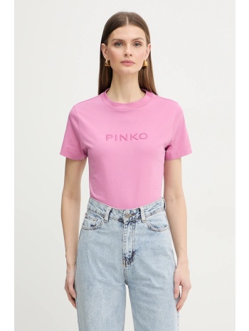 βαμβακερό μπλουζάκι pinko 100% βαμβάκι