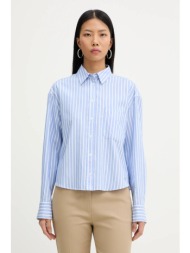 βαμβακερό πουκάμισο weekend max mara cartone 100% βαμβάκι