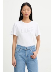 βαμβακερό μπλουζάκι liu jo 100% βαμβάκι