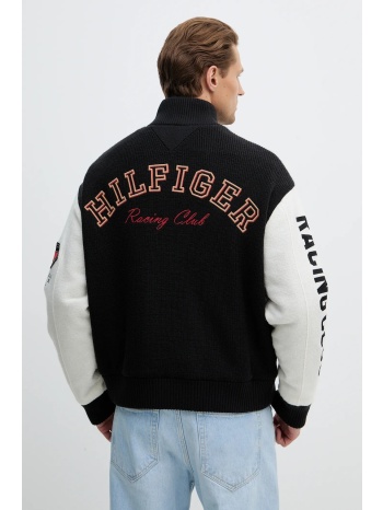 μάλλινο μπουφάν tommy hilfiger κύριο υλικό 100%