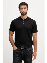βαμβακερό μπλουζάκι πόλο karl lagerfeld 100% βαμβάκι