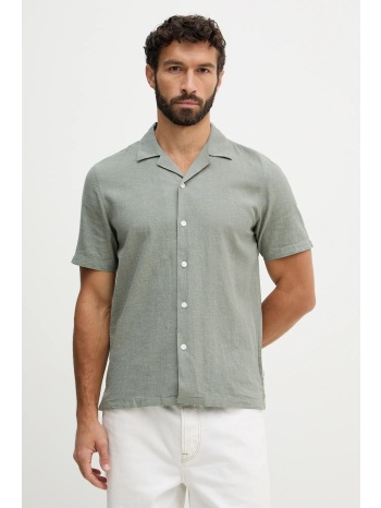 πουκάμισο με προσθήκη λινού lindbergh 55% λινό, 45% βαμβάκι