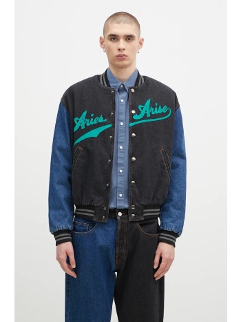 τζιν μπουφάν bomber aries varsity denim jacket κύριο υλικό