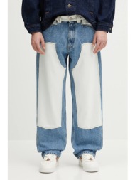 τζιν παντελόνι aries patchwork western carpenter jeans 100% βαμβάκι