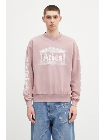 βαμβακερή μπλούζα aries aged ancient column sweat 100%