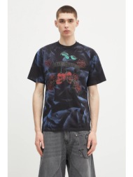 βαμβακερό μπλουζάκι aries sprayed trash cherries ss tee 100% βαμβάκι