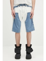 τζιν σορτς aries patchwork western carpenter shorts 100% βαμβάκι