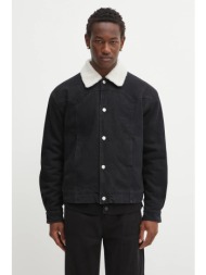 τζιν μπουφάν aries sherpa denim car coat 100% βαμβάκι