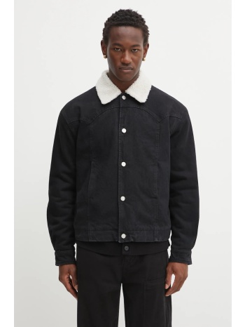 τζιν μπουφάν aries sherpa denim car coat 100% βαμβάκι