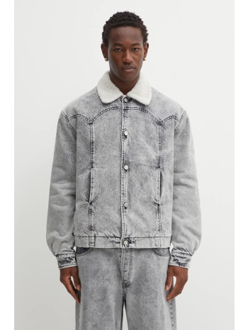 τζιν μπουφάν aries sherpa denim car coat 100% βαμβάκι