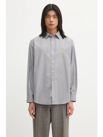 βαμβακερό πουκάμισο aries stripe poplin classic 100% βαμβάκι