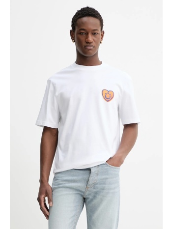 βαμβακερό μπλουζάκι hugo blue nalentinio 100% βαμβάκι