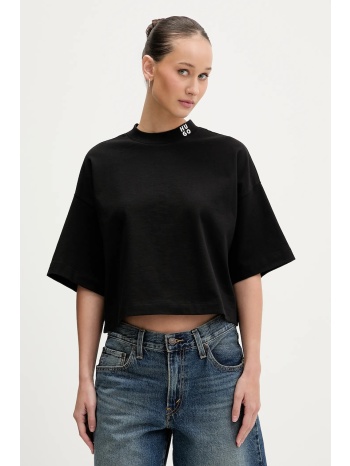 βαμβακερό μπλουζάκι hugo damelody κύριο υλικό 100%