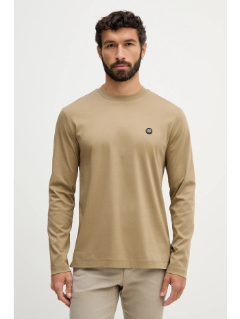 βαμβακερή μπλούζα με μακριά μανίκια boss c-townley 01 100%