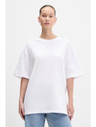 βαμβακερό μπλουζάκι hugo blue oversized _tee_b_9 100% βαμβάκι