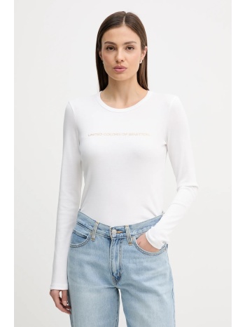 βαμβακερή μπλούζα με μακριά μανίκια united colors of