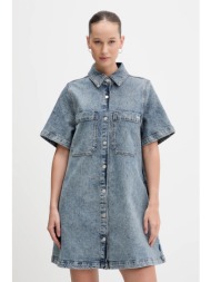 φόρεμα τζιν hugo blue gandira_b 99% βαμβάκι, 1% ελαστάν