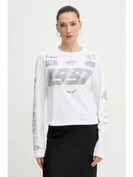 βαμβακερή μπλούζα με μακριά μανίκια zadig&voltaire 100% βαμβάκι