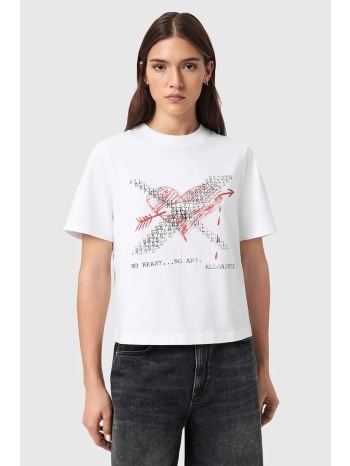 βαμβακερό μπλουζάκι allsaints heartache 100% βαμβάκι