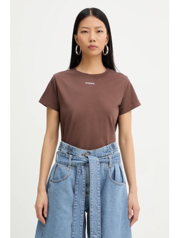 βαμβακερό μπλουζάκι pinko 100% βαμβάκι