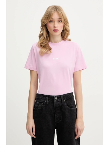 βαμβακερό μπλουζάκι msgm 100% βαμβάκι