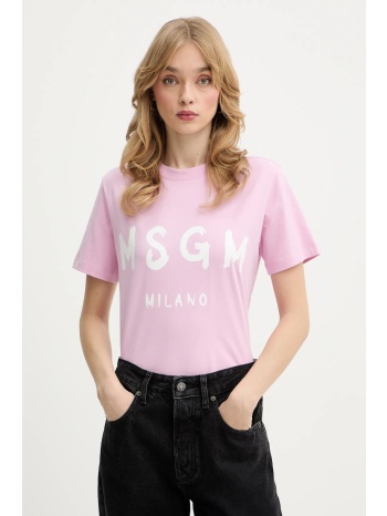 βαμβακερό μπλουζάκι msgm 100% βαμβάκι
