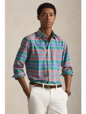 βαμβακερό πουκάμισο polo ralph lauren 100% βαμβάκι