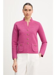 μάλλινη ζακέτα luisa spagnoli maranta 100% παρθένο μαλλί