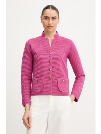 μάλλινη ζακέτα luisa spagnoli maranta 100% παρθένο μαλλί