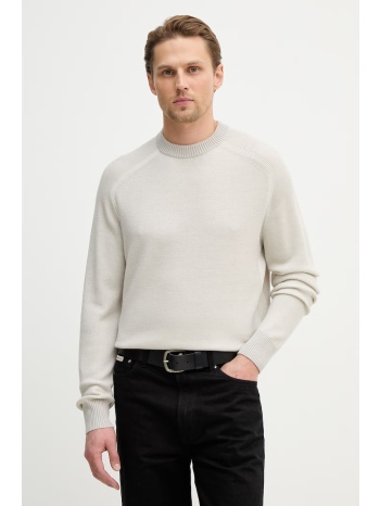 πουλόβερ με προσθήκη μαλλιού boss orange akajer 70% παρθένο