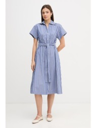 βαμβακερό φόρεμα dkny 100% βαμβάκι