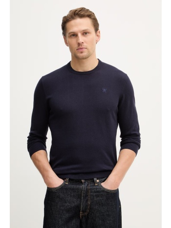 πουλόβερ με προσθήκη μεταξιού hackett london 80% βαμβάκι