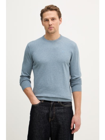 πουλόβερ με προσθήκη μεταξιού hackett london 80% βαμβάκι