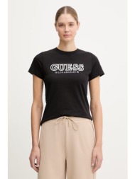 βαμβακερό μπλουζάκι guess ketty 100% βαμβάκι