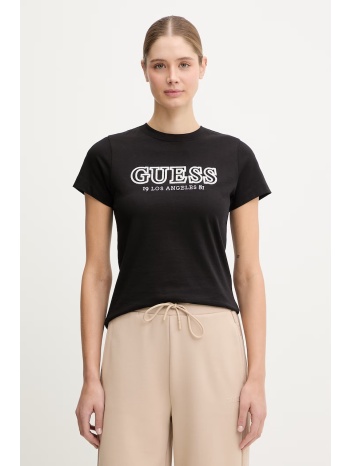 βαμβακερό μπλουζάκι guess ketty 100% βαμβάκι