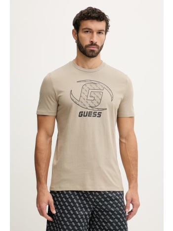 βαμβακερό μπλουζάκι guess kele 100% βαμβάκι