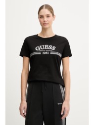 βαμβακερό μπλουζάκι guess alda 100% βαμβάκι