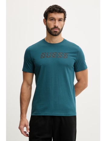 βαμβακερό μπλουζάκι guess maska 100% βαμβάκι