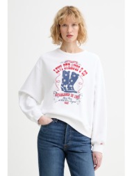 βαμβακερή μπλούζα levi`s graphic heritage crew 100% βαμβάκι