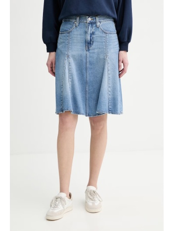 τζιν φούστα levi`s godet knee length 55% βαμβάκι, 45%
