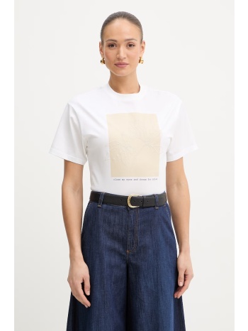 βαμβακερό μπλουζάκι twinset κύριο υλικό 100%