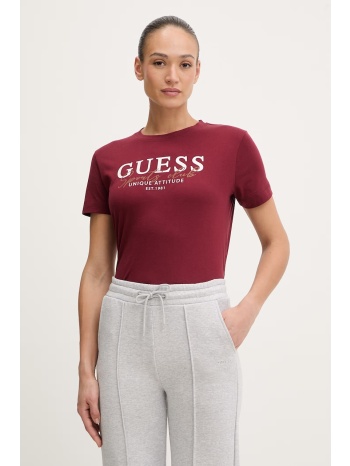 βαμβακερό μπλουζάκι guess artemisia 100% βαμβάκι