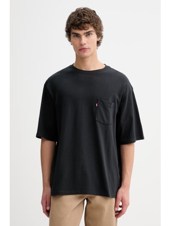 βαμβακερό μπλουζάκι levi`s half slv pkt 100% βαμβάκι