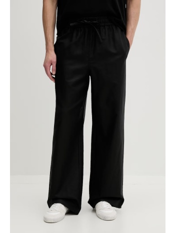 karl lagerfeld jeans παντελόνι ανδρικό με λινό υλικό βάσης