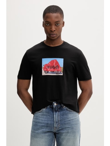 hugo t-shirt ανδρικό βαμβακερό dostino ολόκληρο το προϊόν