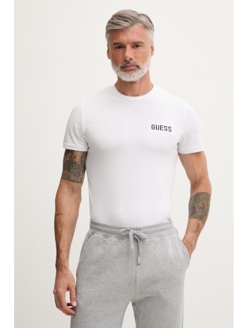 guess t-shirt ανδρικό βαμβακερό με ελαστάν andrew ολόκληρο